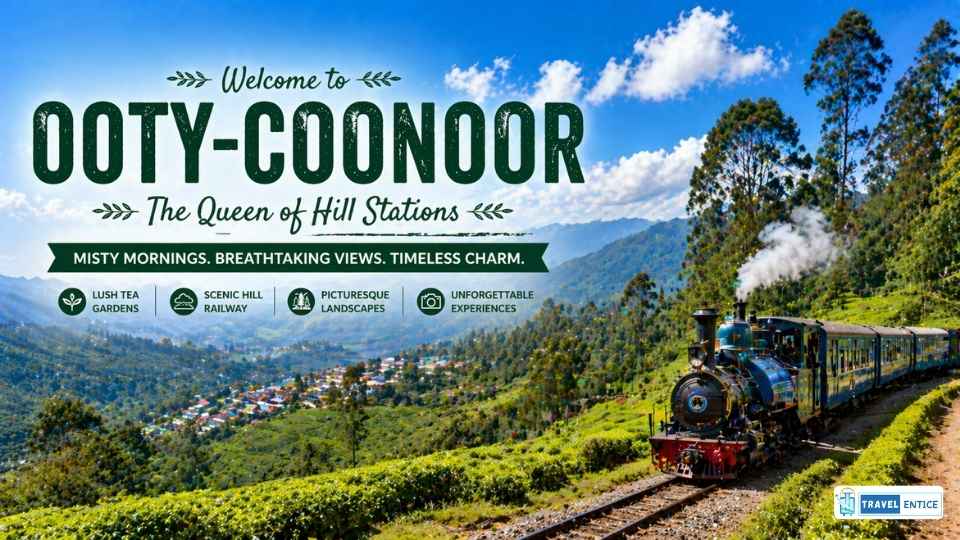 Ooty-Coonoor is one of the Best Places to Visit in Summer in India