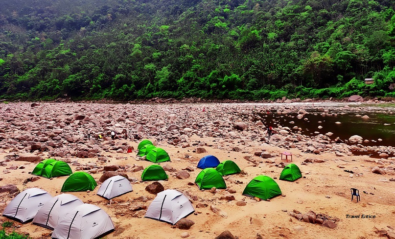 camping at Dawki in Meghalaya