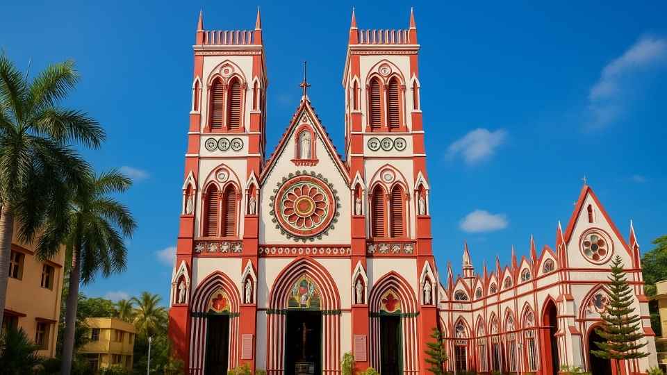 The Basilica of the Sacred Heart of Jesus in Pondicherry