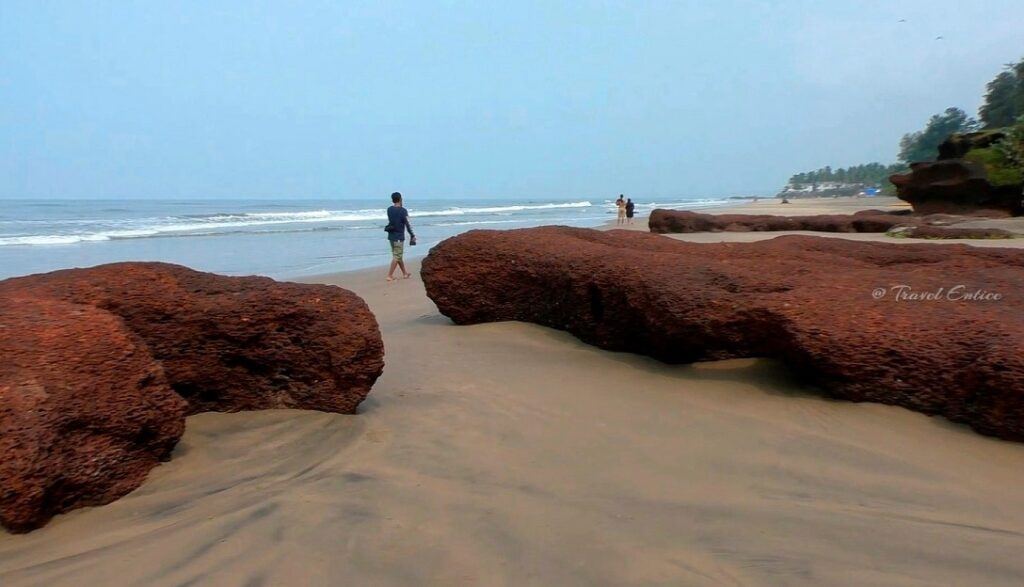 Morning walk at Ashwem Beach in Goa