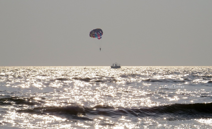 parasailing at North Bay Island