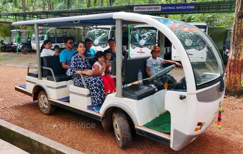 Electric Vehicle at Bhagwan Birsa Biological Park .