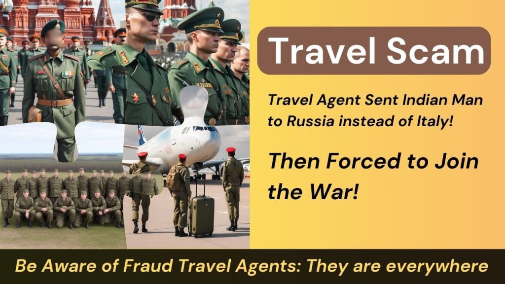 Travel Fraud Alert: Indian Man Traveling to Italy Ends Up in Russia and Forced to Join the War