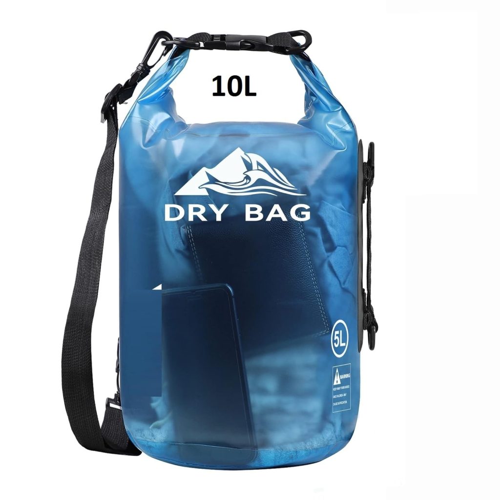 7 Best Ocean Pack Dry Bags in India to Keep Your Gear Safe & Dry 5 Delzon 1 Compartment 10 Liter Transparent Ocan Bag