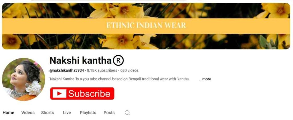 Santiniketan Tour Plan for Weekend Trip 6 Nakshikantha by Tania - Shop Kantha Stitch Sarees here during your Santiniketan Trip