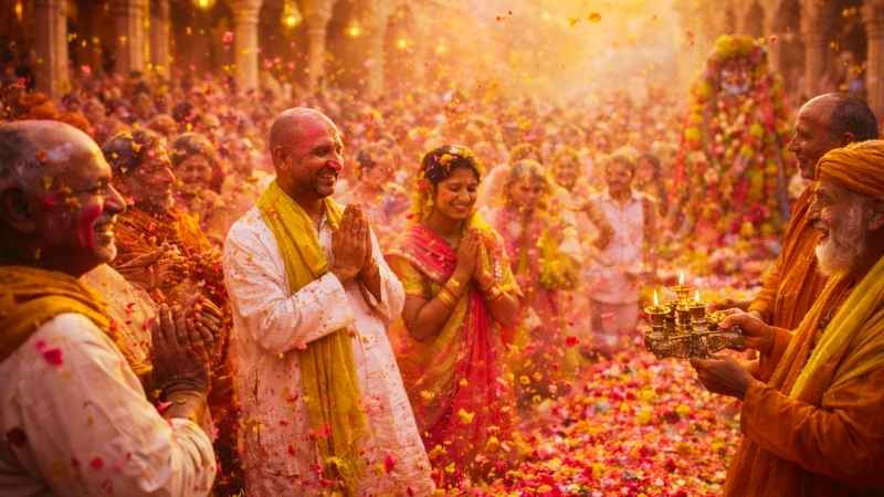 7 Best Places to Celebrate Holi : the Most Colourful Celebrations — From Tradition to Celebration 3 Vrindaban — Best Places to Celebrate Holi