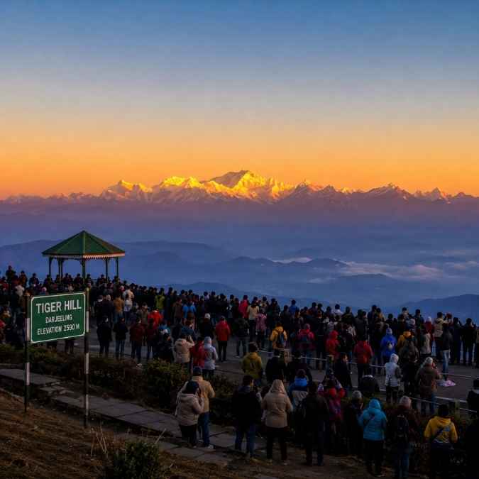 Darjeeling Sightseeing - Best places to visit in Darjeeling - Tiger Hill