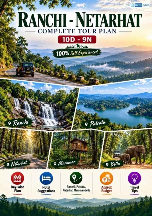 Ranchi Netarhat Tour Plan